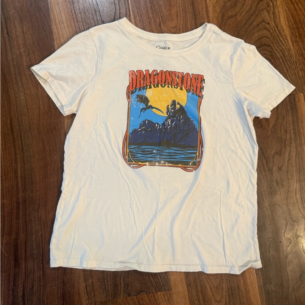 Game of Thrones White Dragonstone Graphic Tee